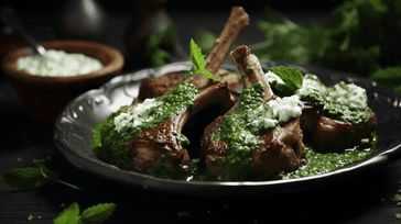 Lamb Chops with Mint Sauce